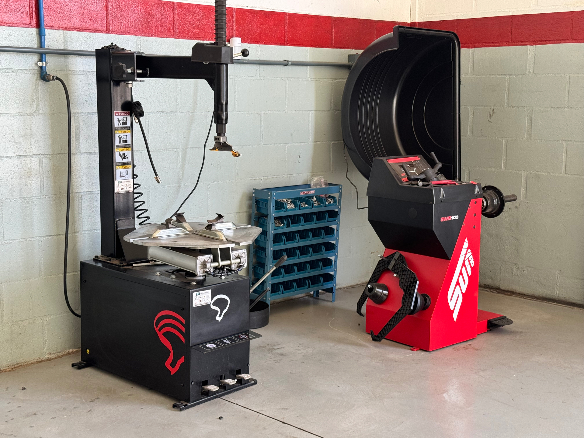 Equipamentos de pneus e balanceamento